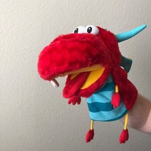 EUC Hallmark Dragon Hand Puppet Toy